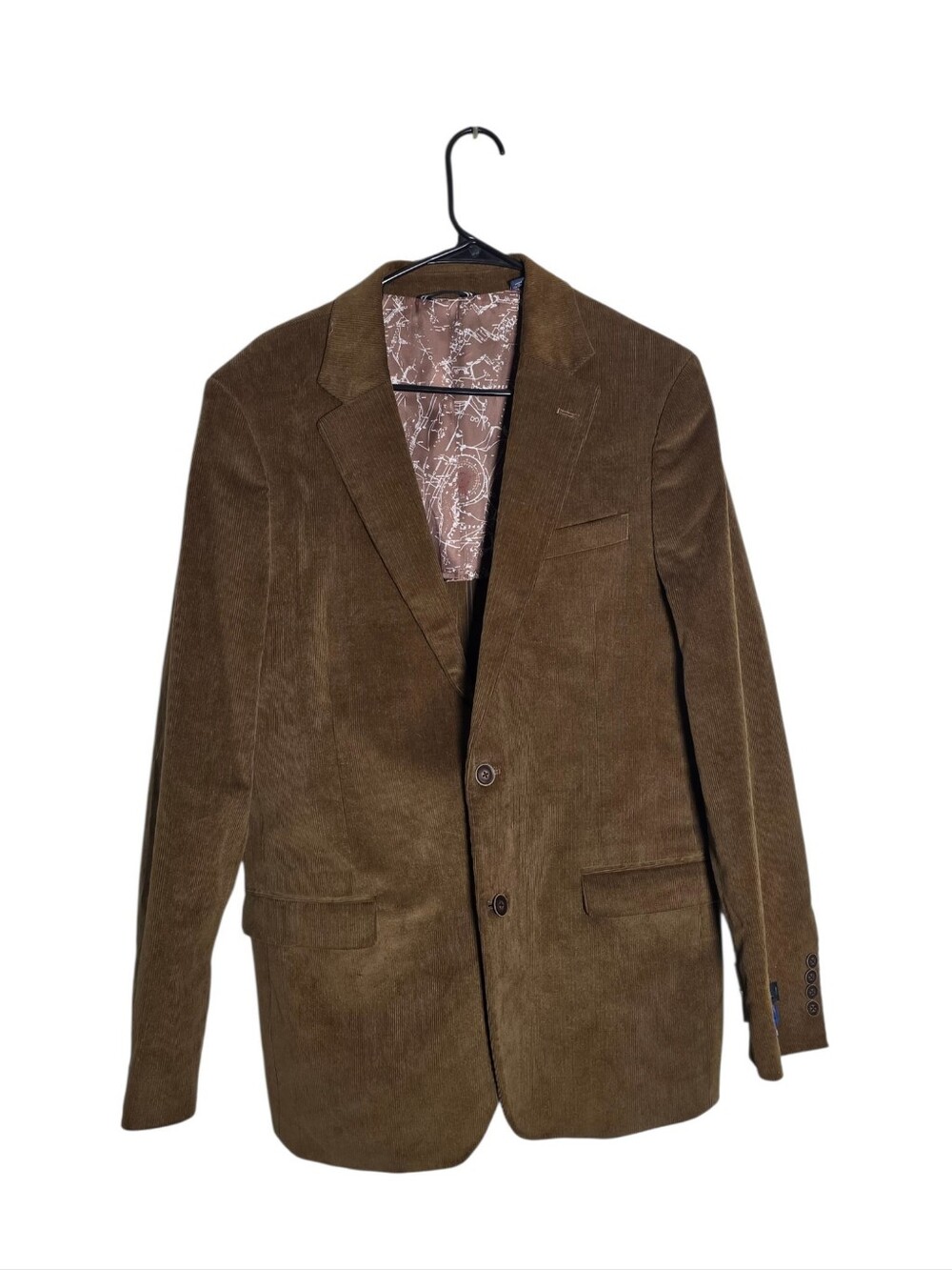 Nautica Active Stretch Corduroy Blazer Sport Coat Tan 42 Long NWT